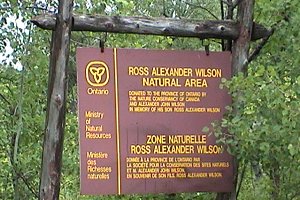 Watch for the Natural Area Sign