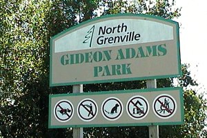 Gideon Adams Park Sign