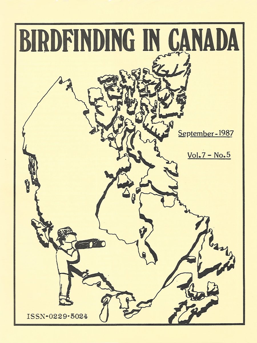 Birdfinding in Canada Sep. 1987 Cover