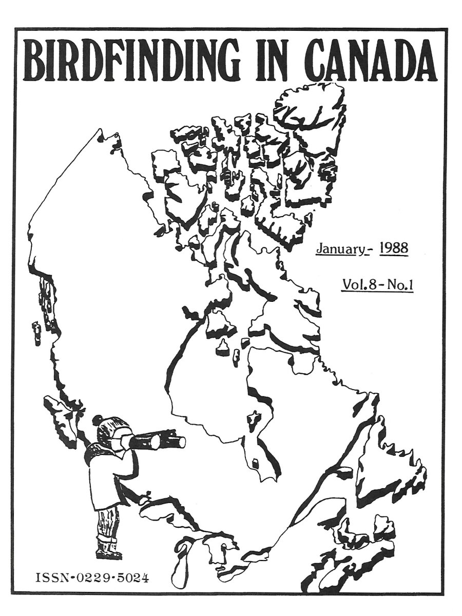 Birdfinding in Canada Jan. 1988 Cover