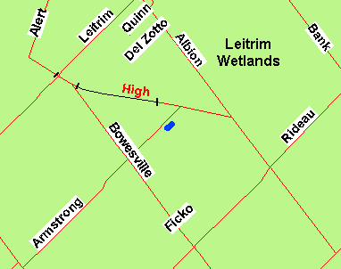 Map of High Road area