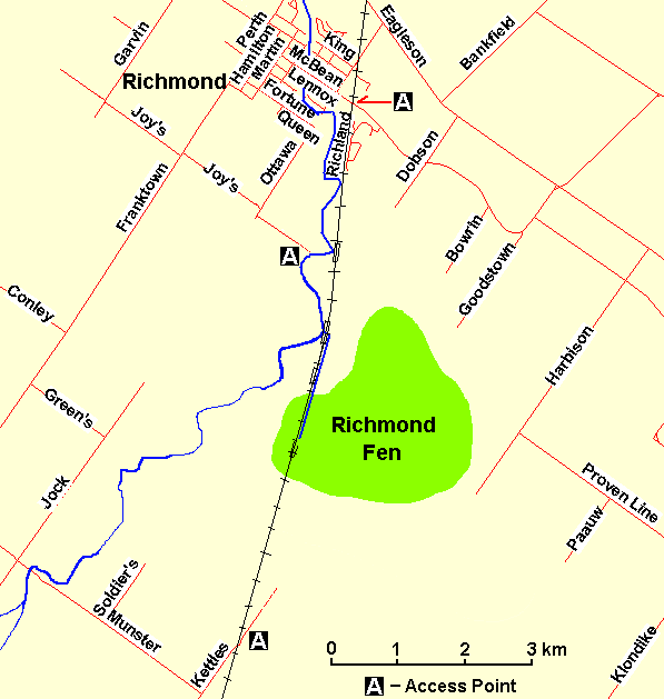 Map of the Richmond Fen Area
