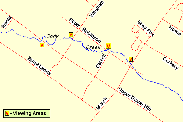 Map of the Cody Creek area