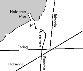 Map of Britannia Pier Area