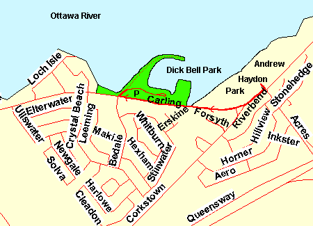Map of Stillwater - Dick Bell Park