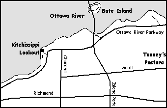 Map of the Kitchissippi Lookout area