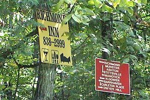 Snowmobile Trail Junction Signs