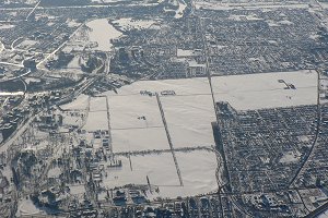 Winter Aerial View of Central Experimental Farm