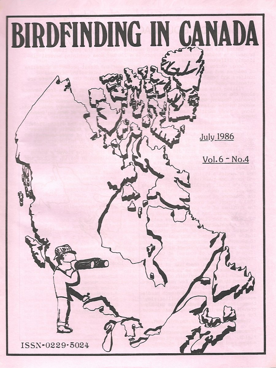 Birdfinding in Canada Jul. 1986 Cover