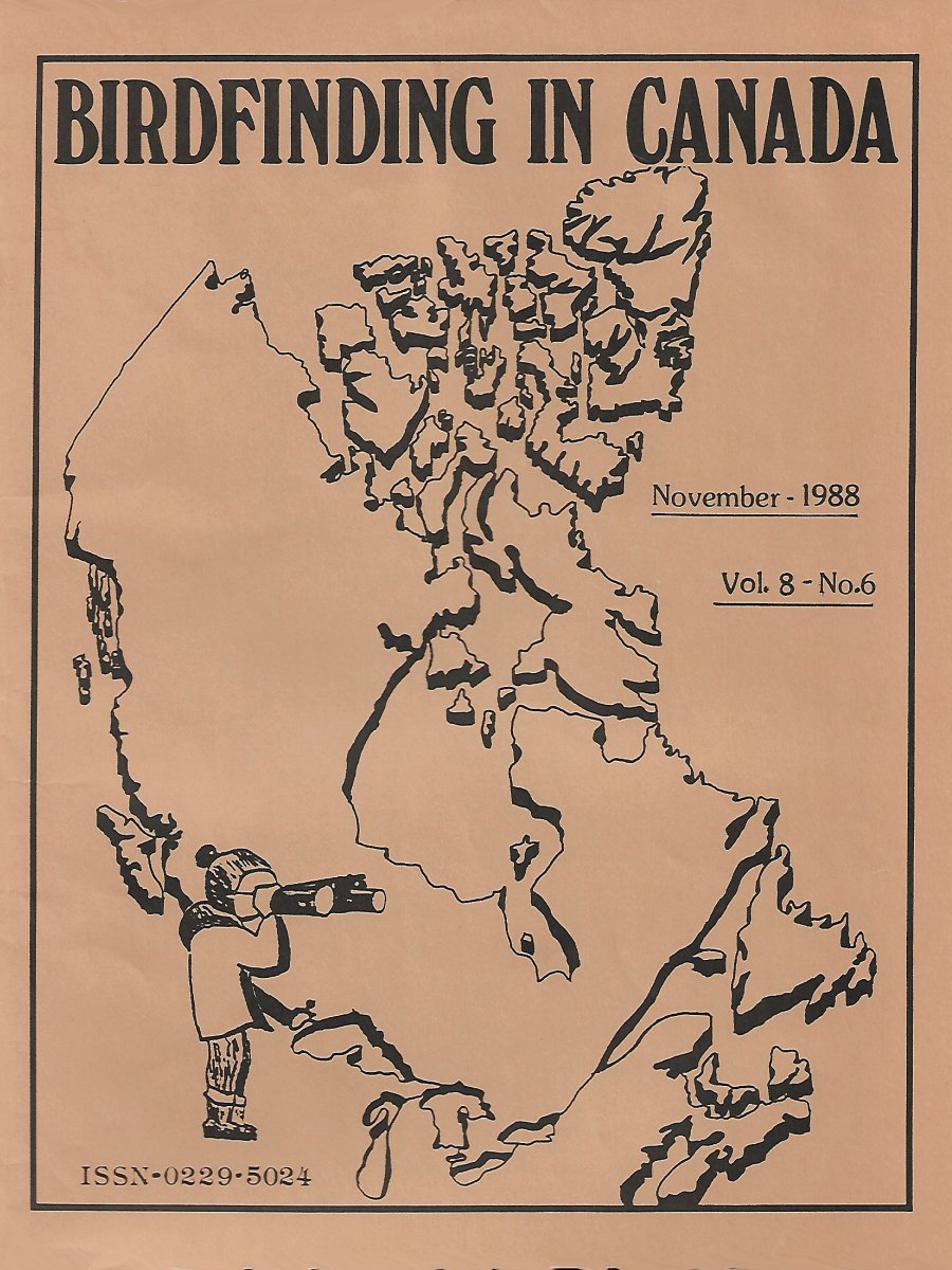 Birdfinding in Canada Nov. 1988 Cover