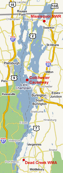 Google Map of the Lake Champlain Area