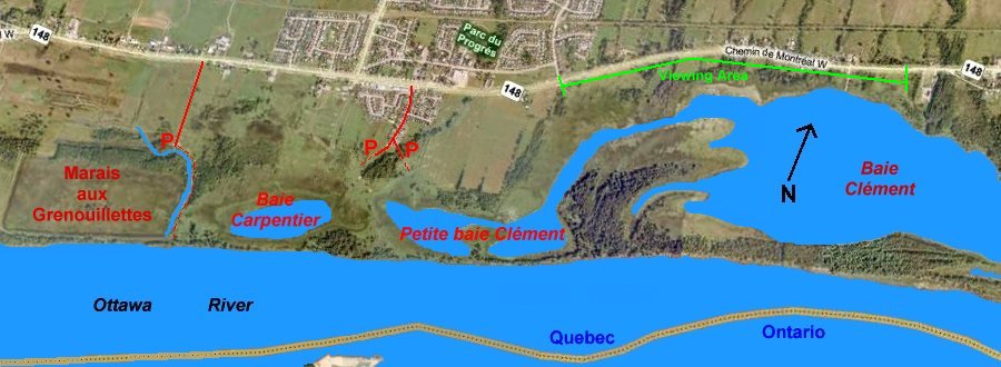 MS Virtual Earth Satellite Map of Baie Carpentier and Petite Baie Clément Area