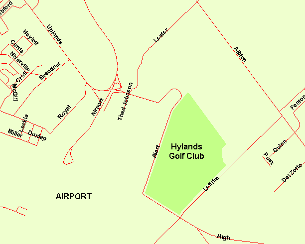 Map of Alert Road Area