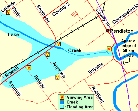 Map of Cobbs Lake Creek North of Ettyville area