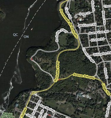 Google Satellite Map of Rockcliffe Park West