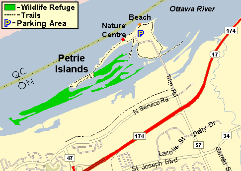 Map of Petrie Islands