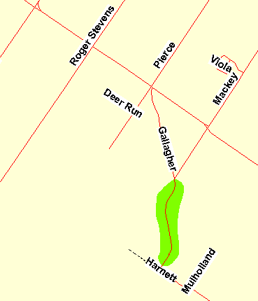 Map of the Gallagher Road Area