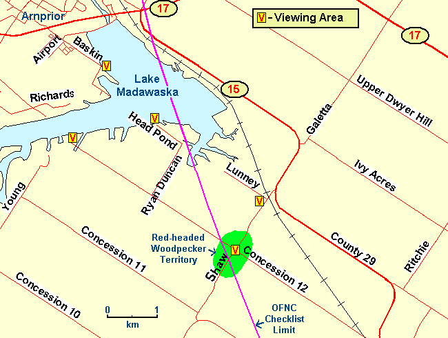 Map of the Shaw Road and North Pakenham Concession 12 area