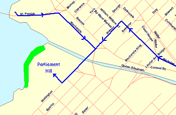 Map of Parliament Hill area