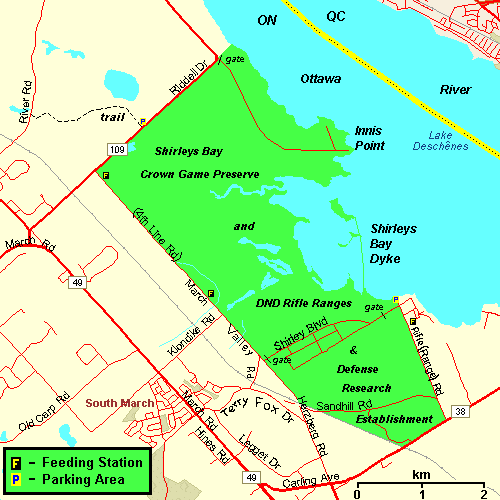 Map of the Herzberg Road Area