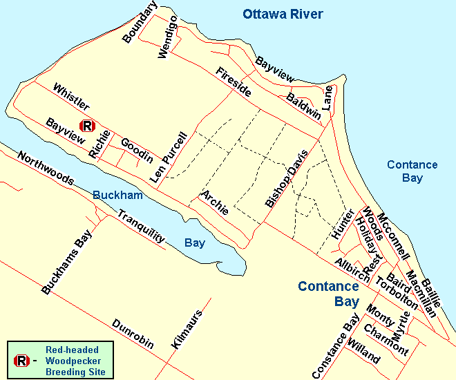 Map of Constance Bay area
