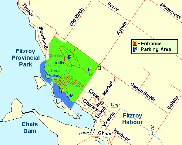 Map of Fitzroy Provincial Park