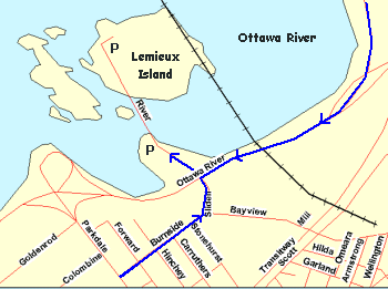 Map of Lemieux Island