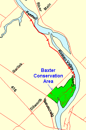 Map of Baxter Conservation Area
